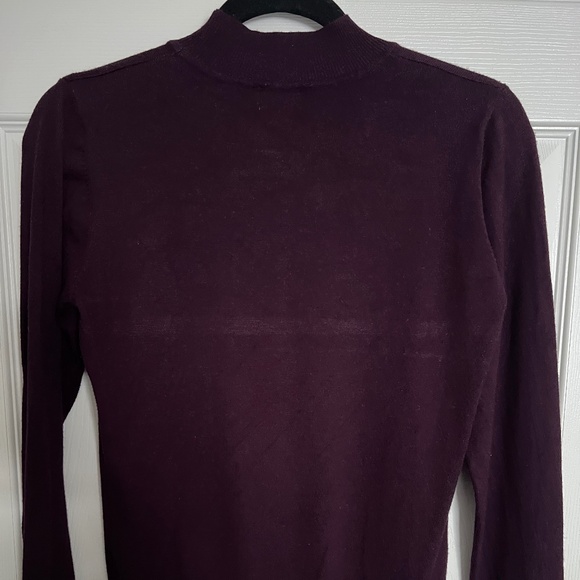 Eggplant sweater with mock neck nice and soft great for giving hugs in ❤️ - Picture 2 of 4